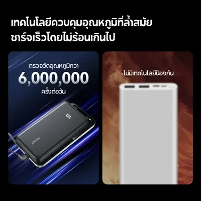 Anker Power Bank 10000mAh 22.5W (สาย USB-C ในตัว) รูปที่ 6 จาก 6